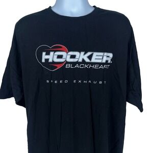 Hooker Blackheart Speed Exhaust T-Shirt 3XL NWOT Drag Racing Cars Hot Rods
